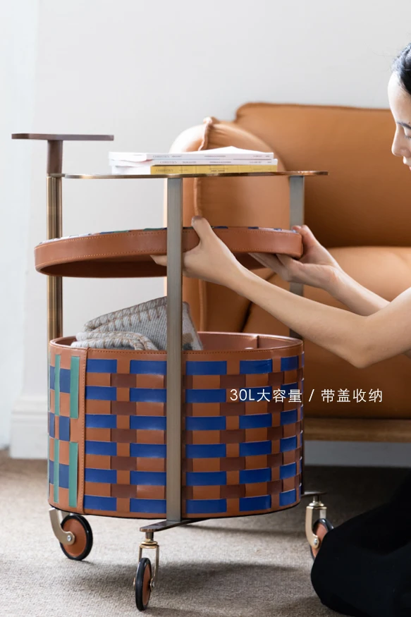 LMM Stainless Steel Double-Layer Trolley Coffee Table Movable Side Table Rack Storage Basket
LMM Stainless Steel Double-Layer Trolley Coffee Table Movable Side Table Rack Storage Basket