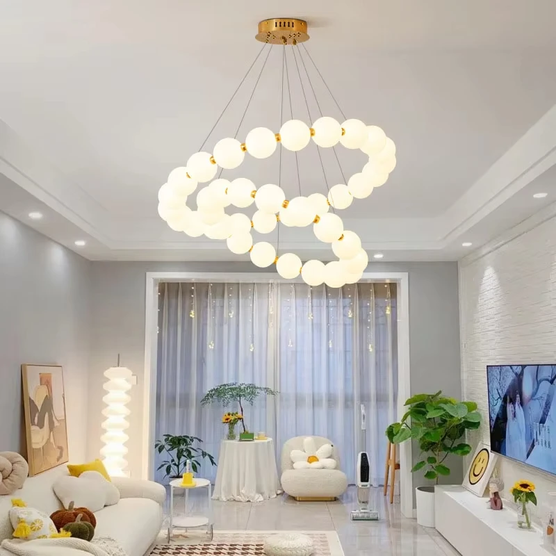 New Cream Style Living Room Light Luxury Pendant Modern Simple Light Luxury Bedroom Restaurant Homestay Indoor Lighting Fixtures
New Cream Style Living Room Light Luxury Pendant Modern Simple Light Luxury Bedroom Restaurant Homestay Indoor Lighting Fixtures