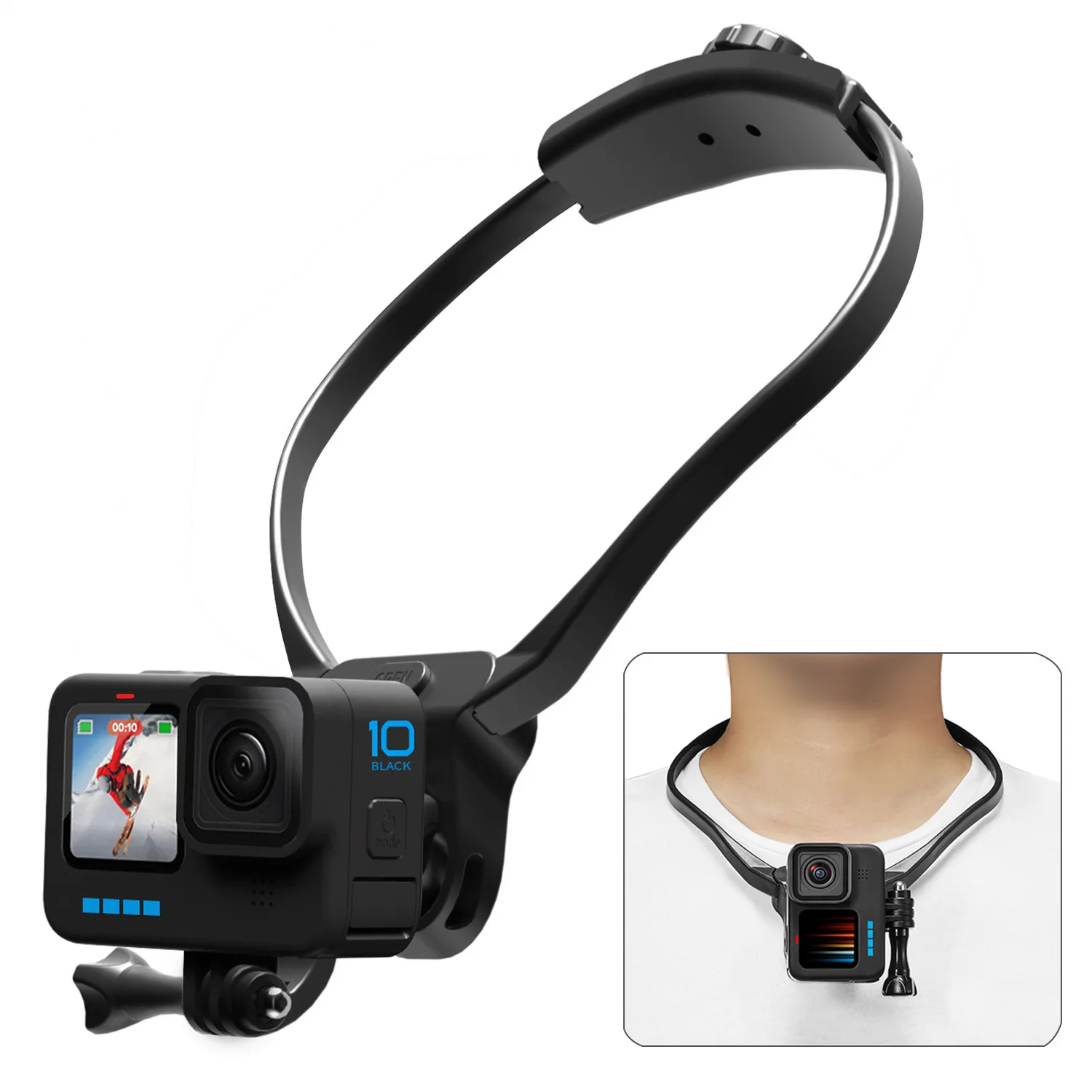 Крепление на шею для GoPro 13, 12, 11, 10, Action 5 Pro, 4, 3; крепление на грудь для экшн-камер, аксессуары для спортивных камер
Крепление на шею для GoPro 13, 12, 11, 10, Action 5 Pro, 4, 3; крепление на грудь для экшн-камер, аксессуары для спортивных камер