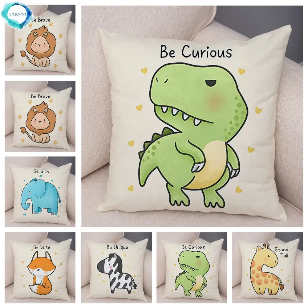 Customizable Decorative Cute Cartoon Animal Cushion Cover Sofa Pillowcase Fox Dinosaur Giraffe Lion Pillowcase
Customizable Decorative Cute Cartoon Animal Cushion Cover Sofa Pillowcase Fox Dinosaur Giraffe Lion Pillowcase