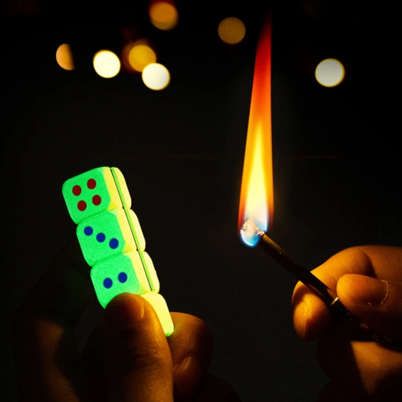 New Personalized Creative Night Light Dice Keychain Lighter Outdoor Portable Lighter Men's Essential Small Tool
New Personalized Creative Night Light Dice Keychain Lighter Outdoor Portable Lighter Men's Essential Small Tool