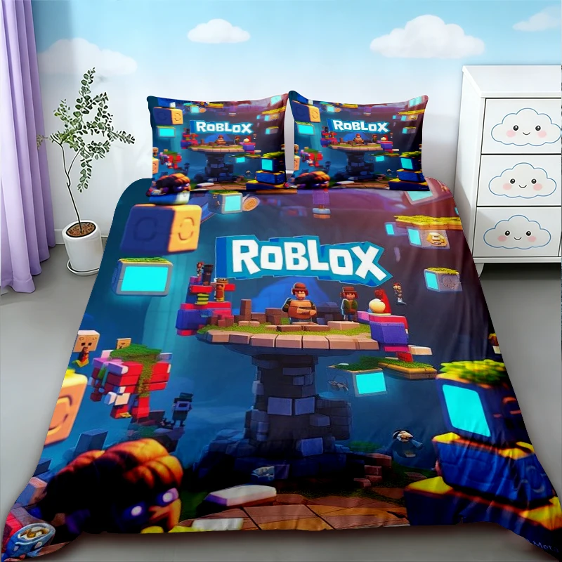 Kids Gifts Roblox Duvet Cover Cartoon Roblox Bedding Set Breathable Comfortable Quilt Cover for Bedroom Decor Dormitory
Kids Gifts Roblox Duvet Cover Cartoon Roblox Bedding Set Breathable Comfortable Quilt Cover for Bedroom Decor Dormitory