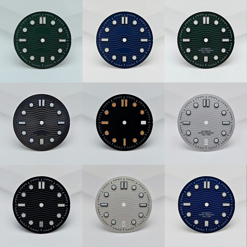 Циферблат часов диаметром 31,7 мм, зеленый светящийся, подходит для аксессуаров для механизмов NH35, детали часов для наручных часов, стерильный циферблат часов
Циферблат часов диаметром 31,7 мм, зеленый светящийся, подходит для аксессуаров для механизмов NH35, детали часов для наручных часов, стерильный циферблат часов