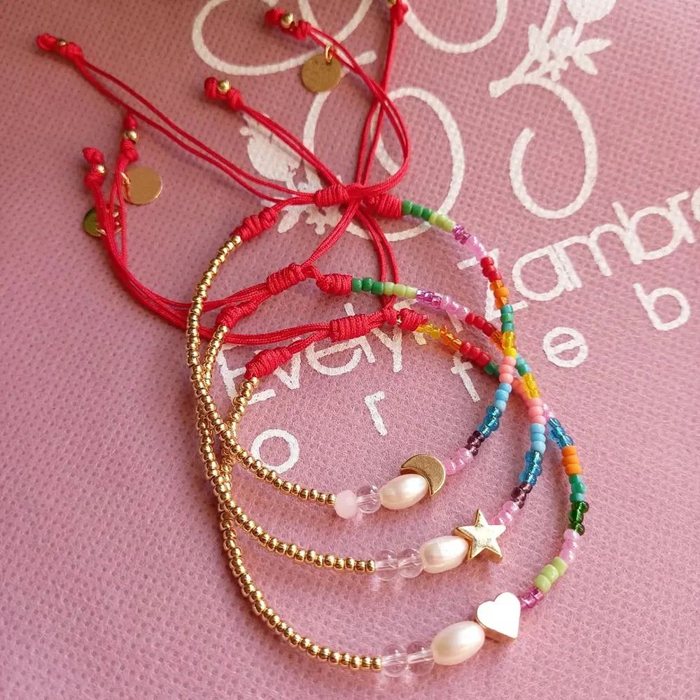 Beaded bracelet Originality Pearl Hand knitting Sea shell Star Heart Fesign Bohemia Tide Female Adjustable Rice bead bracelet
Beaded bracelet Originality Pearl Hand knitting Sea shell Star Heart Fesign Bohemia Tide Female Adjustable Rice bead bracelet