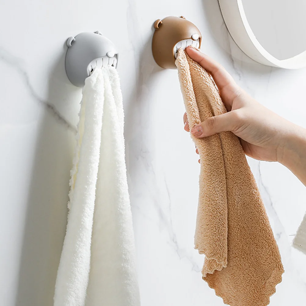 4 Pcs Towel Hook Kitchen and Bathroom Creative Toothy Bear Wall Nail-free 4pcs (grey 2 + White 2) Holder for Cabinet Cute Hooks
4 Pcs Towel Hook Kitchen and Bathroom Creative Toothy Bear Wall Nail-free 4pcs (grey 2 + White 2) Holder for Cabinet Cute Hooks