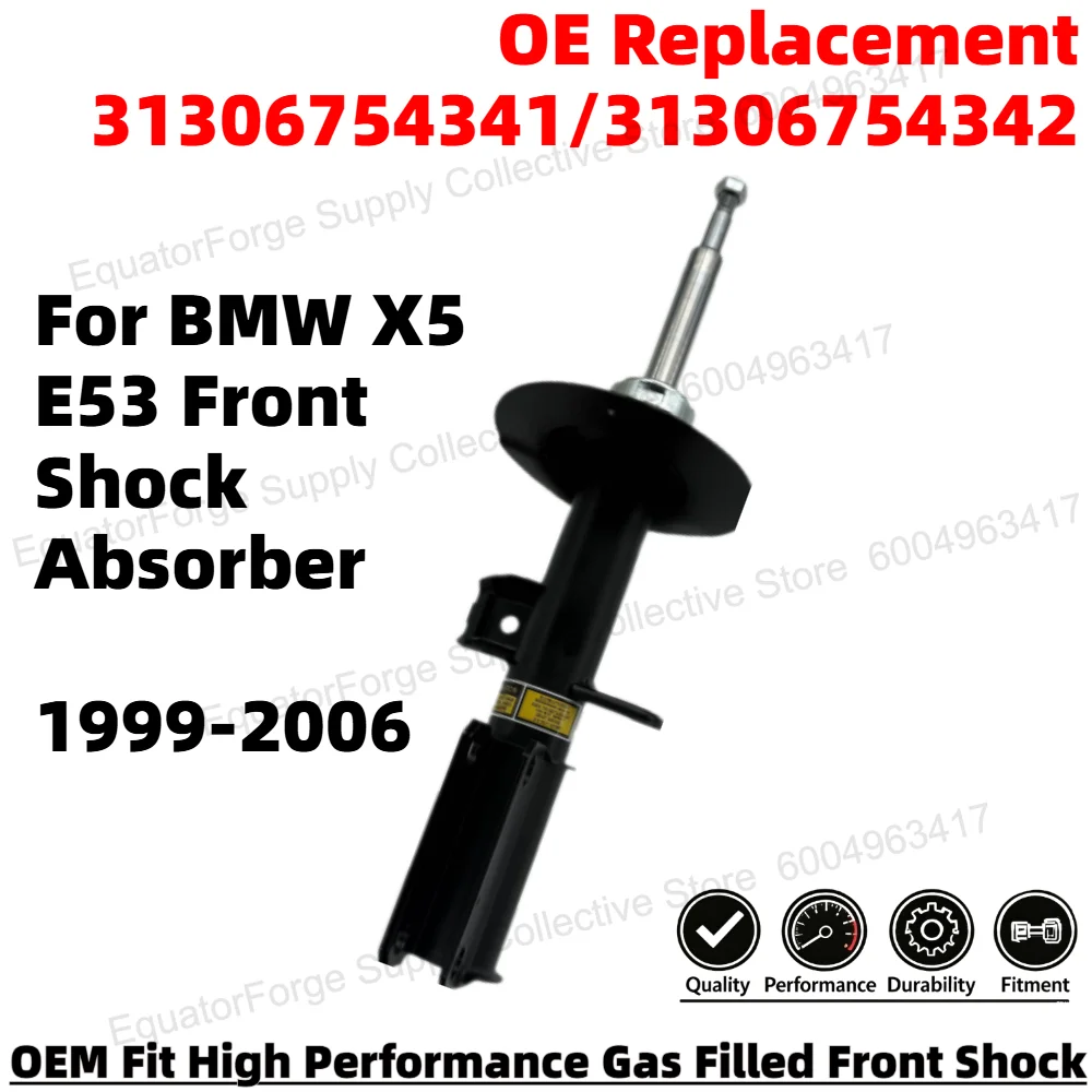 High Performance Front Shock Absorber for BMW X5 E53 Smooth Ride OE Replacement 31306754341/31306754342
High Performance Front Shock Absorber for BMW X5 E53 Smooth Ride OE Replacement 31306754341/31306754342