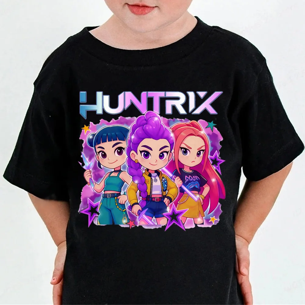 Huntrix Kpop Demon Hunters T-Shirt for Boys Girls Fans Gift Summer Crew Neck Short Sleeve Tees Fashion Kids T-shirt
Huntrix Kpop Demon Hunters T-Shirt for Boys Girls Fans Gift Summer Crew Neck Short Sleeve Tees Fashion Kids T-shirt