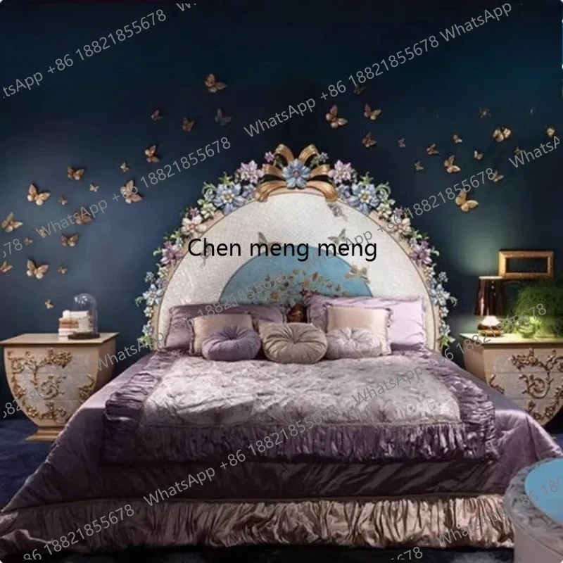 Французская роскошная двуспальная кровать: романтический дизайн, комфорт для взрослых, высокое качество, дизайнерская кровать размера Queen, мебель для спальни, мебель для отелей.
Французская роскошная двуспальная кровать: романтический дизайн, комфорт для взрослых, высокое качество, дизайнерская кровать размера Queen, мебель для спальни, мебель для отелей.