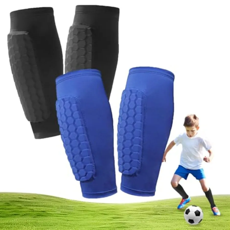 2 Pairs Soccer Shin Guards, Shin Guards Soccer Youth Adult Calf Compression Sleeve with Honeycomb Pads Lightweight Calf Protect
2 Pairs Soccer Shin Guards, Shin Guards Soccer Youth Adult Calf Compression Sleeve with Honeycomb Pads Lightweight Calf Protect