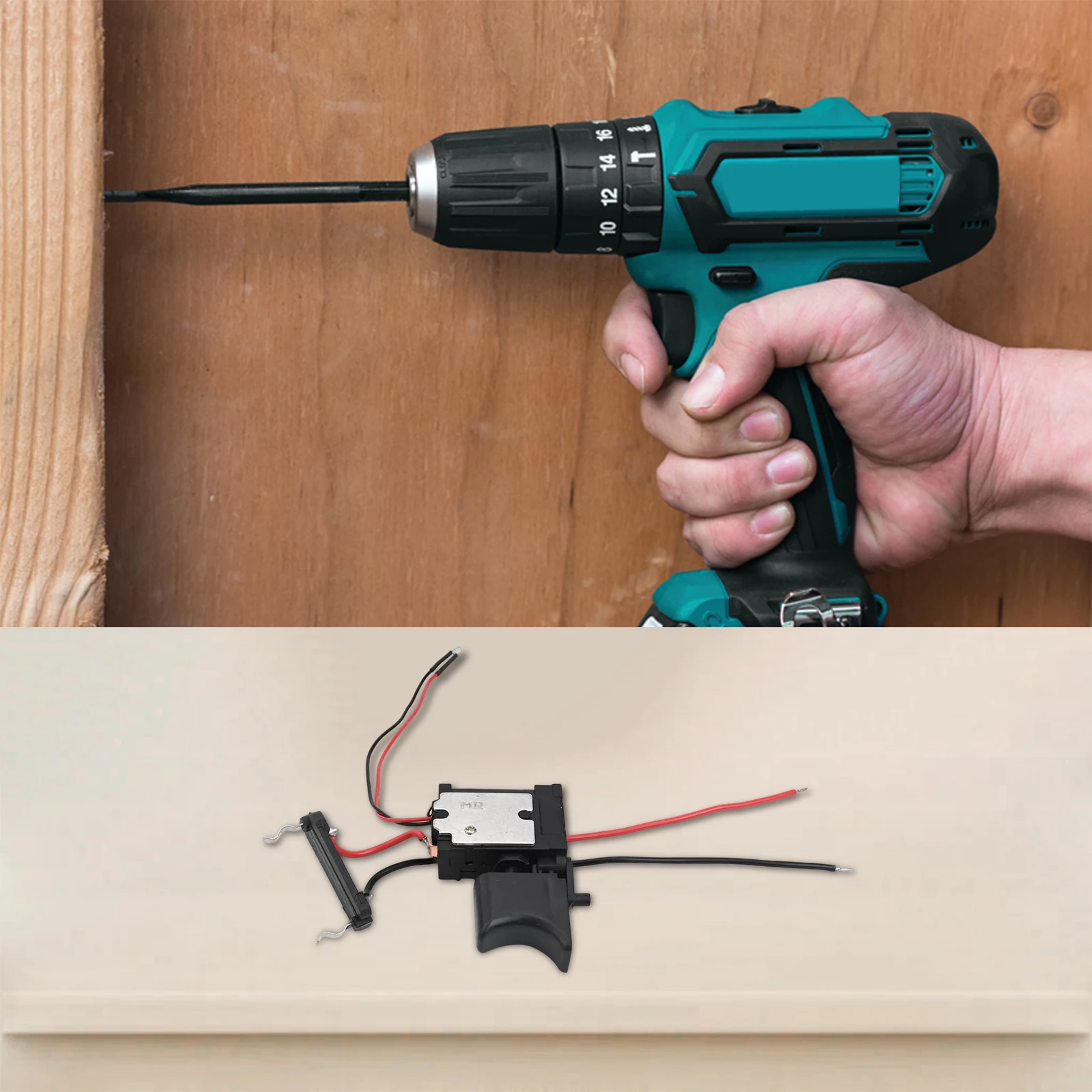 Home Renovation Cordless Drill Electric Drill Accessory Battery Control Approx 5x4cm Electric Hand Drill Part Plastic Material
Home Renovation Cordless Drill Electric Drill Accessory Battery Control Approx 5x4cm Electric Hand Drill Part Plastic Material