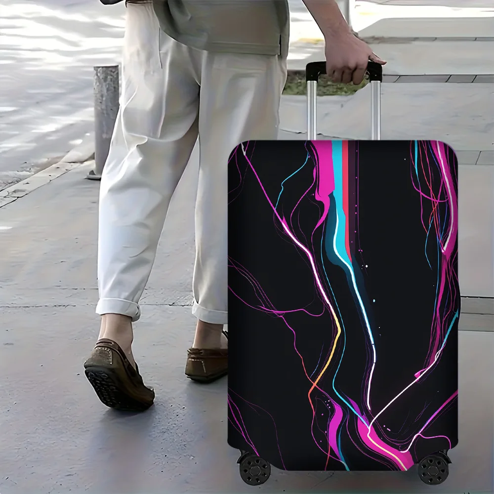 1PC Neon Abstract Print Luggage Cover for luggage sizes 18-32 inches; dust and elastic travel accessories to effectively protect
1PC Neon Abstract Print Luggage Cover for luggage sizes 18-32 inches; dust and elastic travel accessories to effectively protect