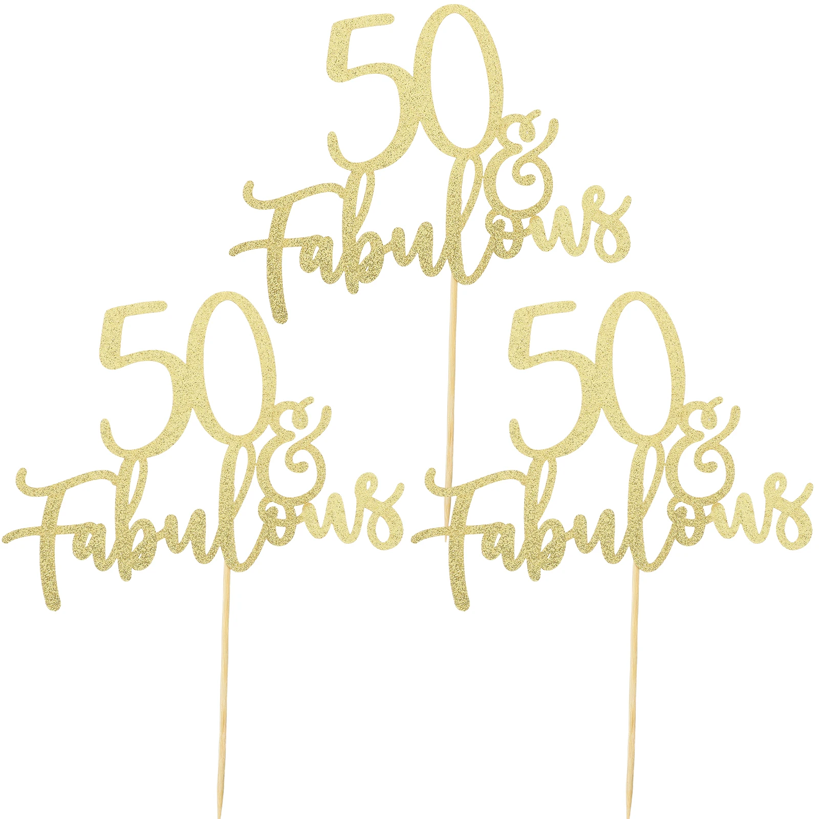 3 Pcs 50 Year Old Birthday Cake Toppers Happy Insert Party Decorations Stylish Dessert Baking Pastry Cake Pick nament
3 Pcs 50 Year Old Birthday Cake Toppers Happy Insert Party Decorations Stylish Dessert Baking Pastry Cake Pick nament