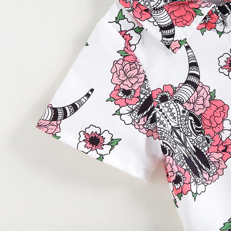 Western Baby Shirt Romper Short Sleeve Cow Print Button Up Lapel Bodysuit Newborn Clothes
Western Baby Shirt Romper Short Sleeve Cow Print Button Up Lapel Bodysuit Newborn Clothes