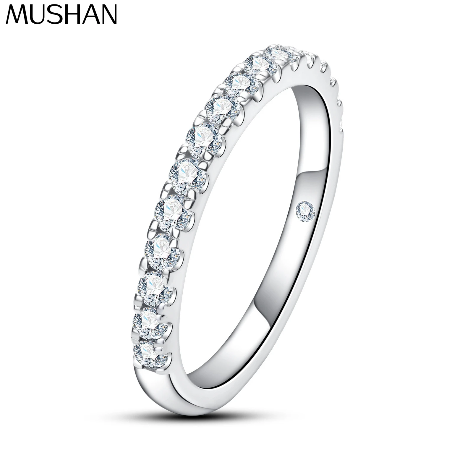 MuShan Brand Jewelry 925 Sterling Silver Ring VVS Moissanite Graduation Ring for Ladies 18K Real Gold Plated MST Patent Rings
MuShan Brand Jewelry 925 Sterling Silver Ring VVS Moissanite Graduation Ring for Ladies 18K Real Gold Plated MST Patent Rings