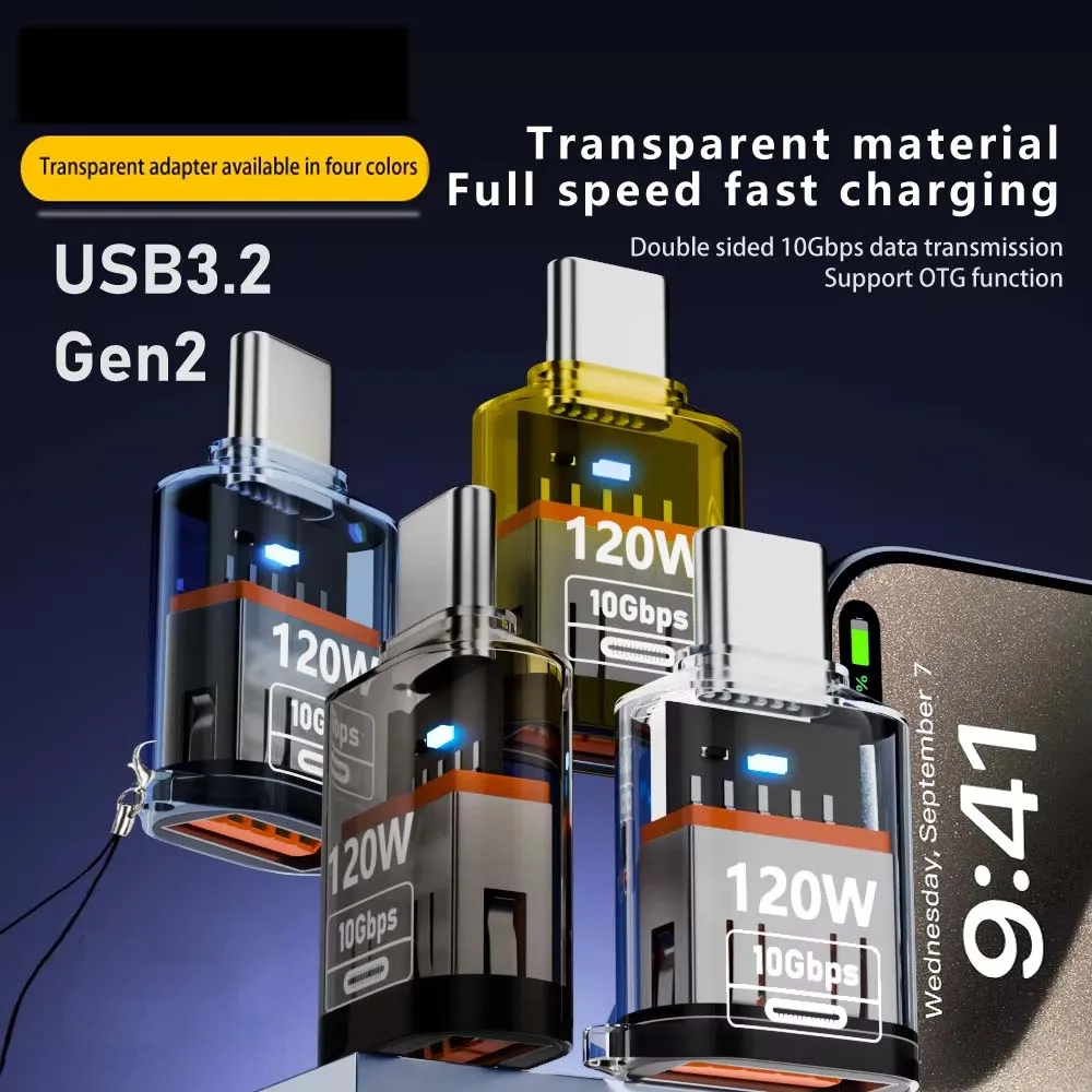 USB 3.2 to Type C Adapter OTG Fast Charging 120W 10GB High Speed Data Audio Transfer For PC Tablet Xiaomi Huawei
USB 3.2 to Type C Adapter OTG Fast Charging 120W 10GB High Speed Data Audio Transfer For PC Tablet Xiaomi Huawei
