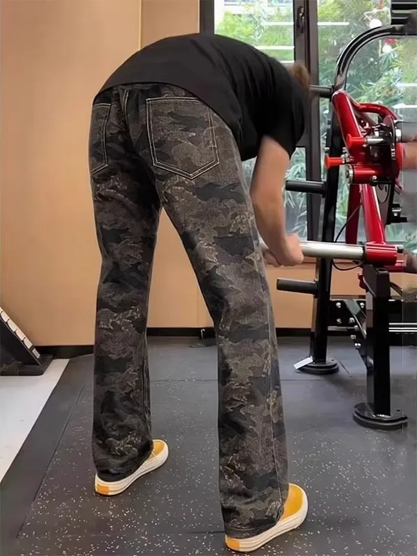 Retro Camouflage Men's Jeans Spring American Vibe Slim Micro Flare Knife Pants Workwear Straight Leg Casual Trousers
Retro Camouflage Men's Jeans Spring American Vibe Slim Micro Flare Knife Pants Workwear Straight Leg Casual Trousers