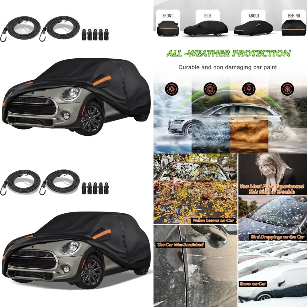All-Weather 16-Layer Heavy-Duty Car Cover for 2002-2021 Mini Cooper/S, 600D Oxford Cloth, UV & Snow Protection
All-Weather 16-Layer Heavy-Duty Car Cover for 2002-2021 Mini Cooper/S, 600D Oxford Cloth, UV & Snow Protection