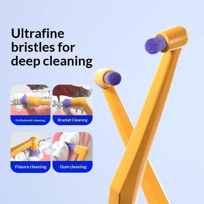 1/2 шт. Межзубная щетка с маленькой головкой, угловая, для чистки зубов, мягкая щетина, для взрослых, инструменты для ухода за полостью рта
1/2 шт. Межзубная щетка с маленькой головкой, угловая, для чистки зубов, мягкая щетина, для взрослых, инструменты для ухода за полостью рта