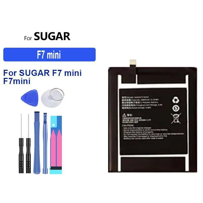 Экологически чистый аккумулятор 3000 мАч для мобильного телефона Sugar F7 Mini F7mini
Экологически чистый аккумулятор 3000 мАч для мобильного телефона Sugar F7 Mini F7mini