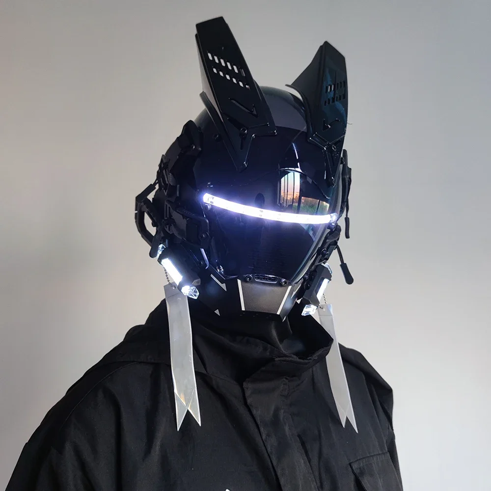 Cyberpunk Mask Led Hair Festival Halloween Christmas Cosplay Helmet Party Gift For Adults
Cyberpunk Mask Led Hair Festival Halloween Christmas Cosplay Helmet Party Gift For Adults
