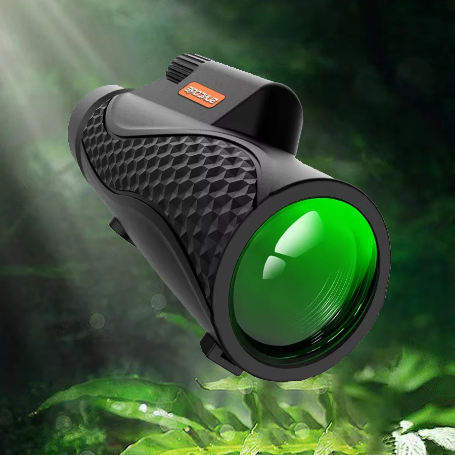 10X42 HD Portable Telescope Monocular with FMC Multi-Layer Coated Lenses Waterproof Non-Slip Camping Bird Watching Lightweight
10X42 HD Portable Telescope Monocular with FMC Multi-Layer Coated Lenses Waterproof Non-Slip Camping Bird Watching Lightweight