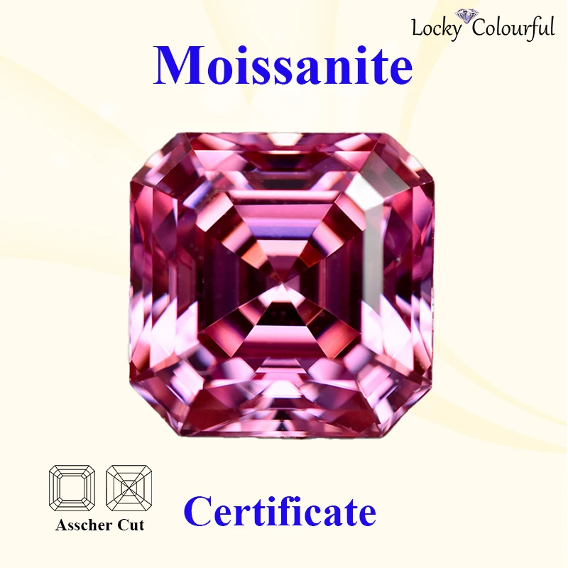 Moissanite Asscher Shape Pink Color Top Quality Bead for Charms DIY Jewelry Making Bracelet Rings Materials with GRA Certificate
Moissanite Asscher Shape Pink Color Top Quality Bead for Charms DIY Jewelry Making Bracelet Rings Materials with GRA Certificate
