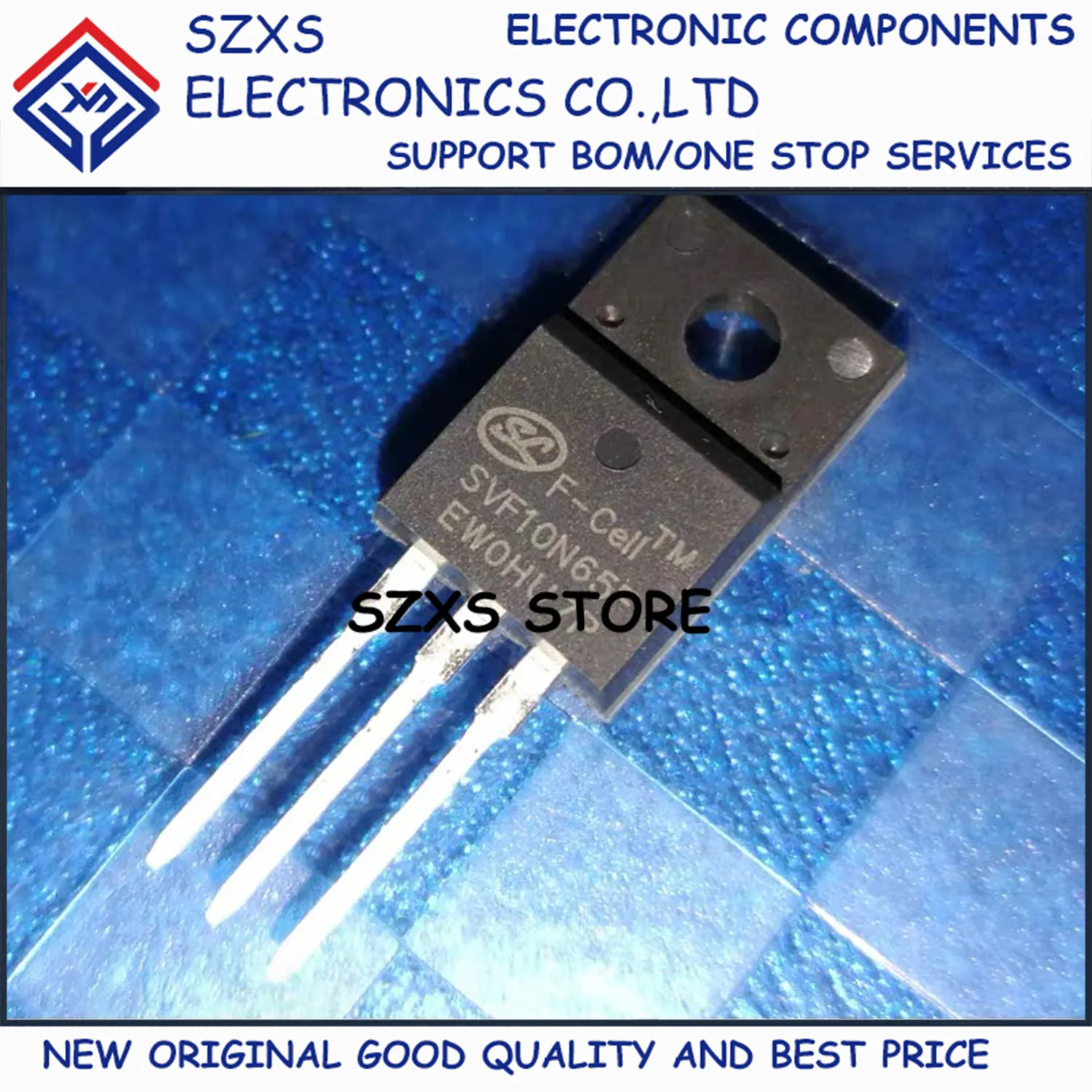 New Original 10Pcs SVF10N65F TO-220F 650V 10A MOSFET Field-Effect Transistor In Stock Electronic Components Good Quality
New Original 10Pcs SVF10N65F TO-220F 650V 10A MOSFET Field-Effect Transistor In Stock Electronic Components Good Quality