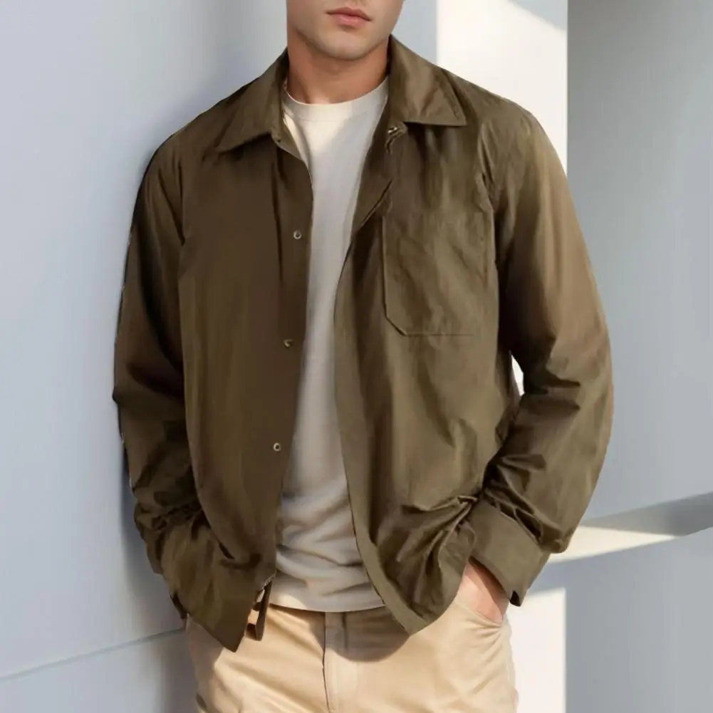 Men Versatile Jacket Retro Style Men's Lapel Coat With Long Sleeve Solid Color Button Placket Jacket For Spring Autumn For Men
Men Versatile Jacket Retro Style Men's Lapel Coat With Long Sleeve Solid Color Button Placket Jacket For Spring Autumn For Men