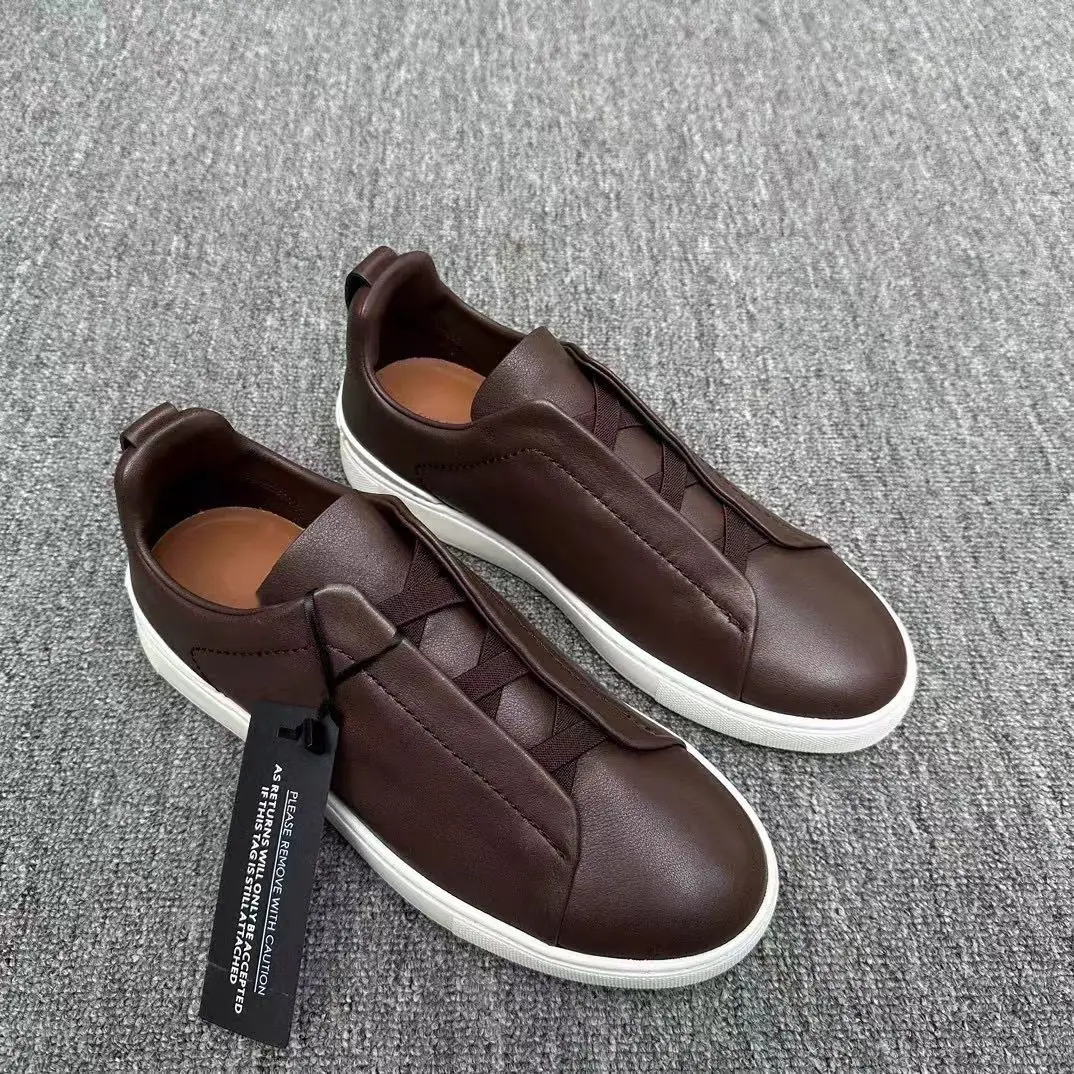 2025 New White Sneakers Men Casual Fashion Sports Shoes Z Genuine Leather Low Top Slip On Driving Shoes
2025 New White Sneakers Men Casual Fashion Sports Shoes Z Genuine Leather Low Top Slip On Driving Shoes