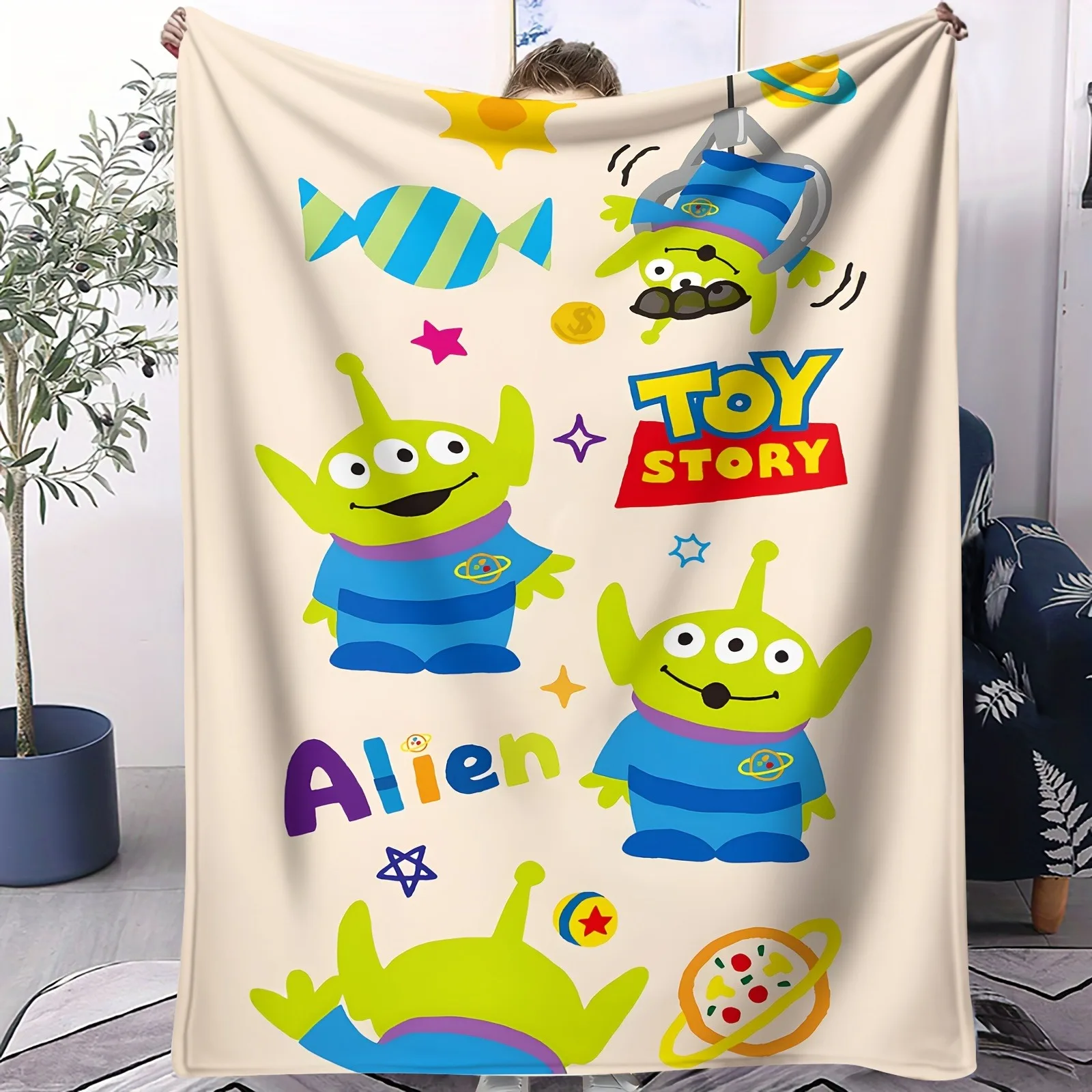 1PC Toy Story Alien Pattern Blanket ,Multifunctional blanket suitable for home, outdoor, travel, camping, nap cover blanket.
1PC Toy Story Alien Pattern Blanket ,Multifunctional blanket suitable for home, outdoor, travel, camping, nap cover blanket.