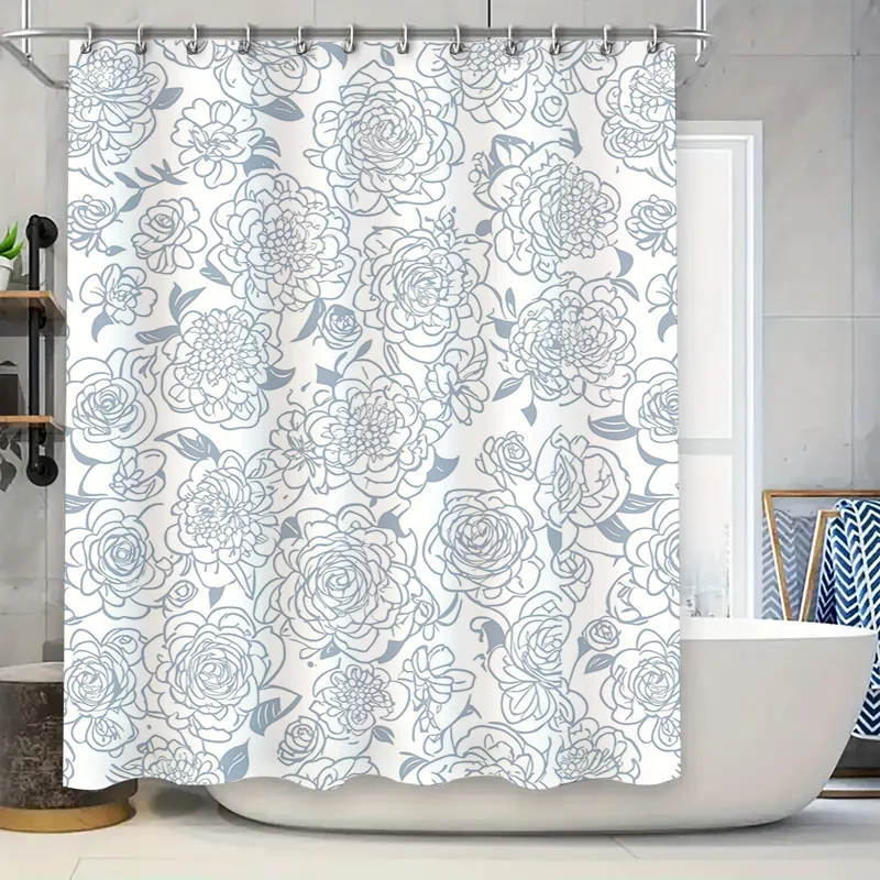 Luxury Floral Print Shower Curtains Modern Waterproof Bathroom Decor Customizable Sizes Available Blue White Pattern Home Decor
Luxury Floral Print Shower Curtains Modern Waterproof Bathroom Decor Customizable Sizes Available Blue White Pattern Home Decor