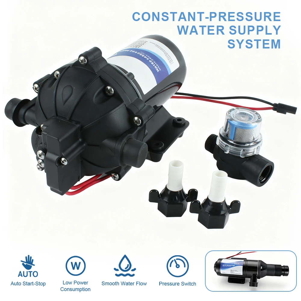 Мембранный водяной насос 12 В, небольшой компактный электрический самовсасывающий насос высокого давления и высокого потока для системы орошения фермы
Мембранный водяной насос 12 В, небольшой компактный электрический самовсасывающий насос высокого давления и высокого потока для системы орошения фермы