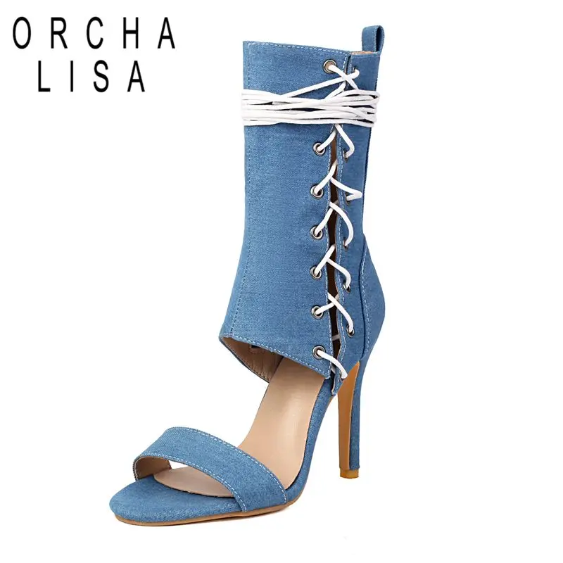 ORCHA LISA New Design Female Sandals Zipper Lace Up Stiletto 10.5cm Peep Toe Large Size 45 46 47 48 Fashion Dating Party Shoes
ORCHA LISA New Design Female Sandals Zipper Lace Up Stiletto 10.5cm Peep Toe Large Size 45 46 47 48 Fashion Dating Party Shoes