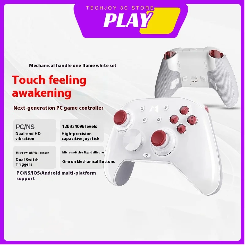 MOBAPAD HuBen Game Controller Tri-Mode Bluetooth Hall Trigger Omron Device Handle Joystick Suitable for PC/SWITCH/STEAM/XBOX
MOBAPAD HuBen Game Controller Tri-Mode Bluetooth Hall Trigger Omron Device Handle Joystick Suitable for PC/SWITCH/STEAM/XBOX