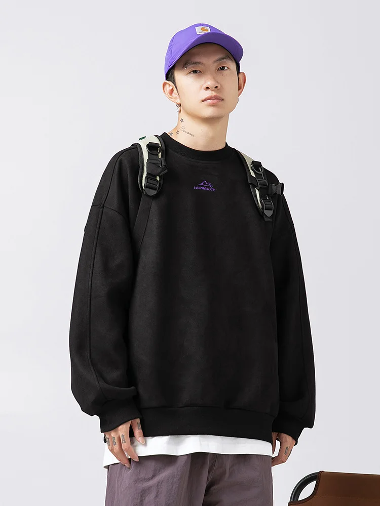 350g suede round neck sweatshirt men's spring and autumn Japanese heavyweight trendy brand loose embroidered top jacket
350g suede round neck sweatshirt men's spring and autumn Japanese heavyweight trendy brand loose embroidered top jacket