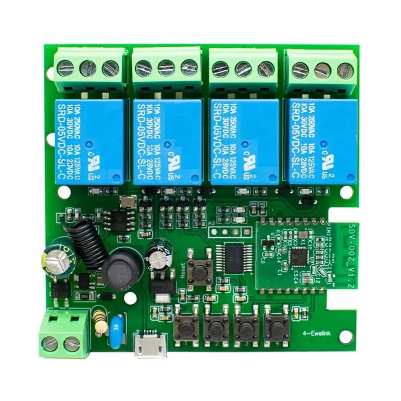 ~【On Sale】Wifi RF Switch AC 85-250V Smart Switch 4 Channels Wifi Switch Relay RF Remote Control
~【On Sale】Wifi RF Switch AC 85-250V Smart Switch 4 Channels Wifi Switch Relay RF Remote Control