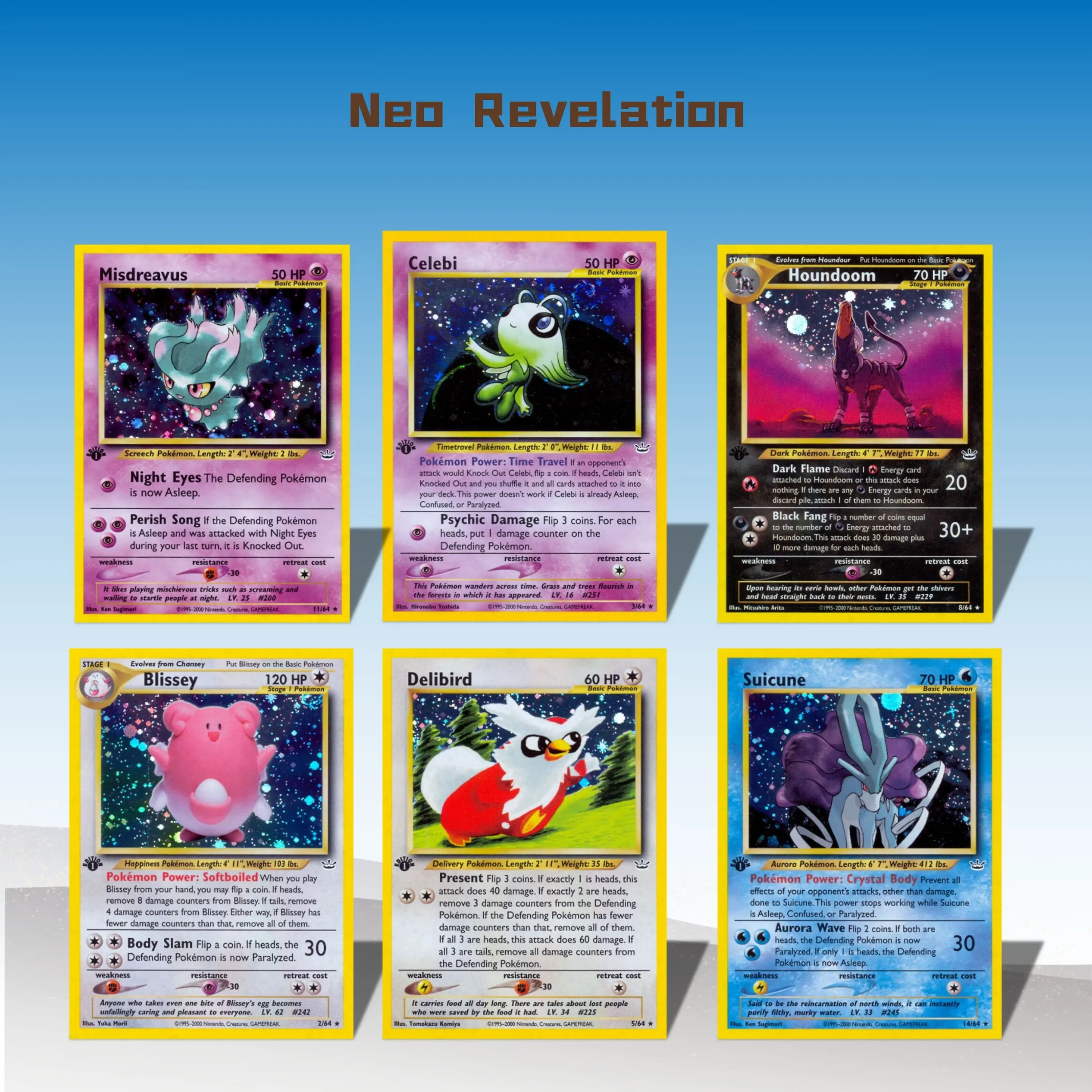 PKM Neo Revelation N3 Legendary Shining Cards - N-Range Pokemon TCG, Holo/Non-Holo Available, 2000 Edition
PKM Neo Revelation N3 Legendary Shining Cards - N-Range Pokemon TCG, Holo/Non-Holo Available, 2000 Edition