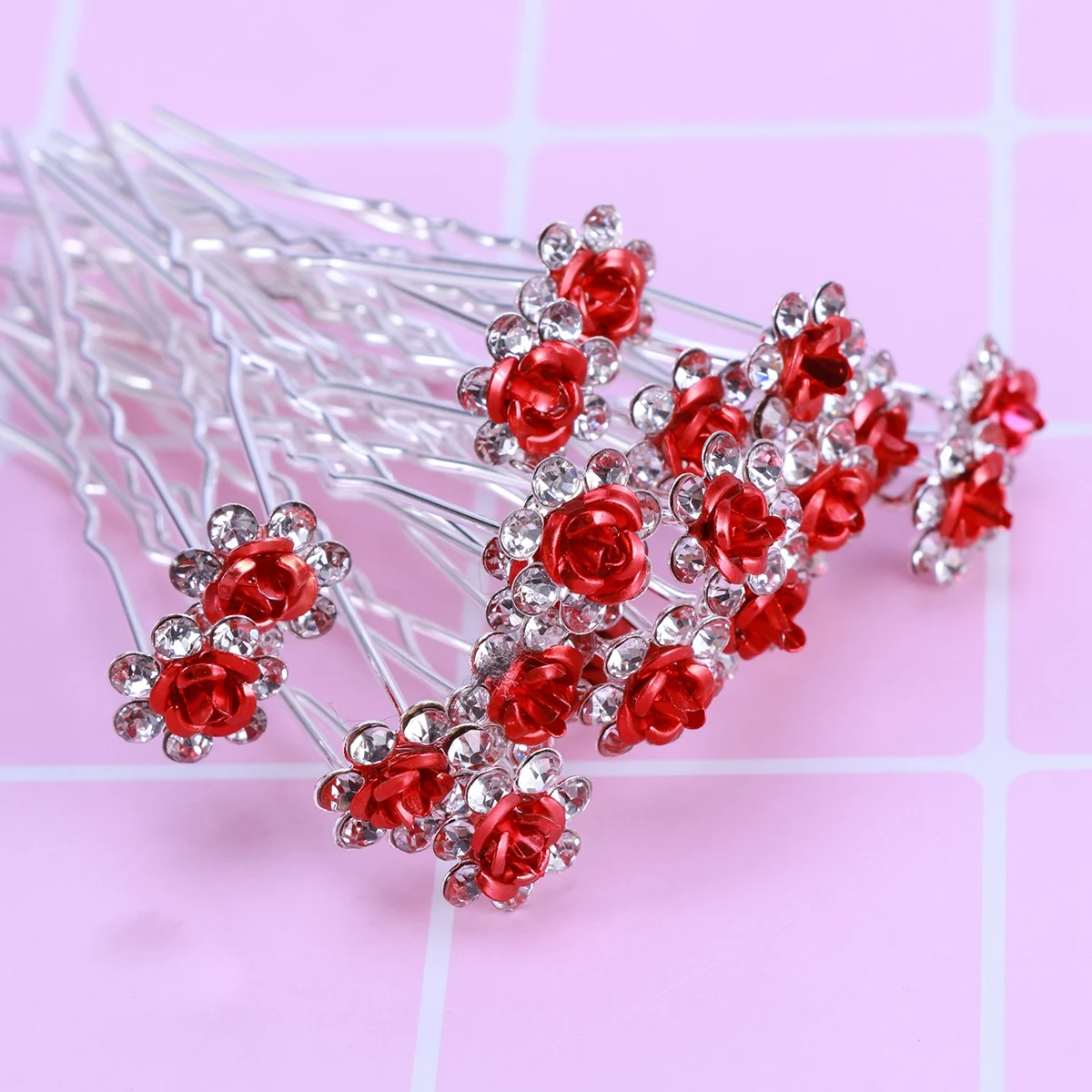 20pcs Rhinestone Hair Pins Crystal Clips for Wedding Party U Shaped Hairpins Bridal Hairstyle DIY Accessories Pink
20pcs Rhinestone Hair Pins Crystal Clips for Wedding Party U Shaped Hairpins Bridal Hairstyle DIY Accessories Pink