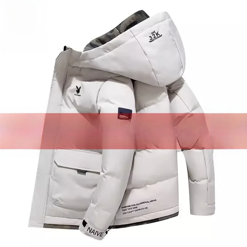 Мужская зимняя утепленная куртка с капюшоном, молодежная модная верхняя одежда, пальто большого размера, водонепроницаемое, из полиэфирного волокна
Мужская зимняя утепленная куртка с капюшоном, молодежная модная верхняя одежда, пальто большого размера, водонепроницаемое, из полиэфирного волокна