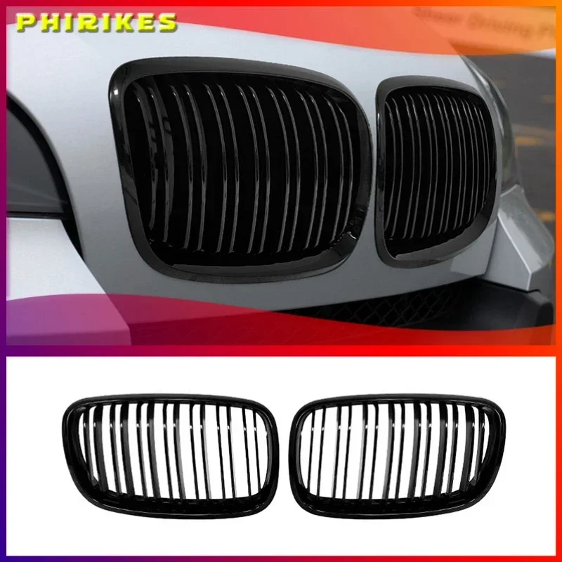 Пара левая и правая глянцевая черная двойная решетка радиатора для BMW X5 X6 E70 / E71 2007-2013
Пара левая и правая глянцевая черная двойная решетка радиатора для BMW X5 X6 E70 / E71 2007-2013