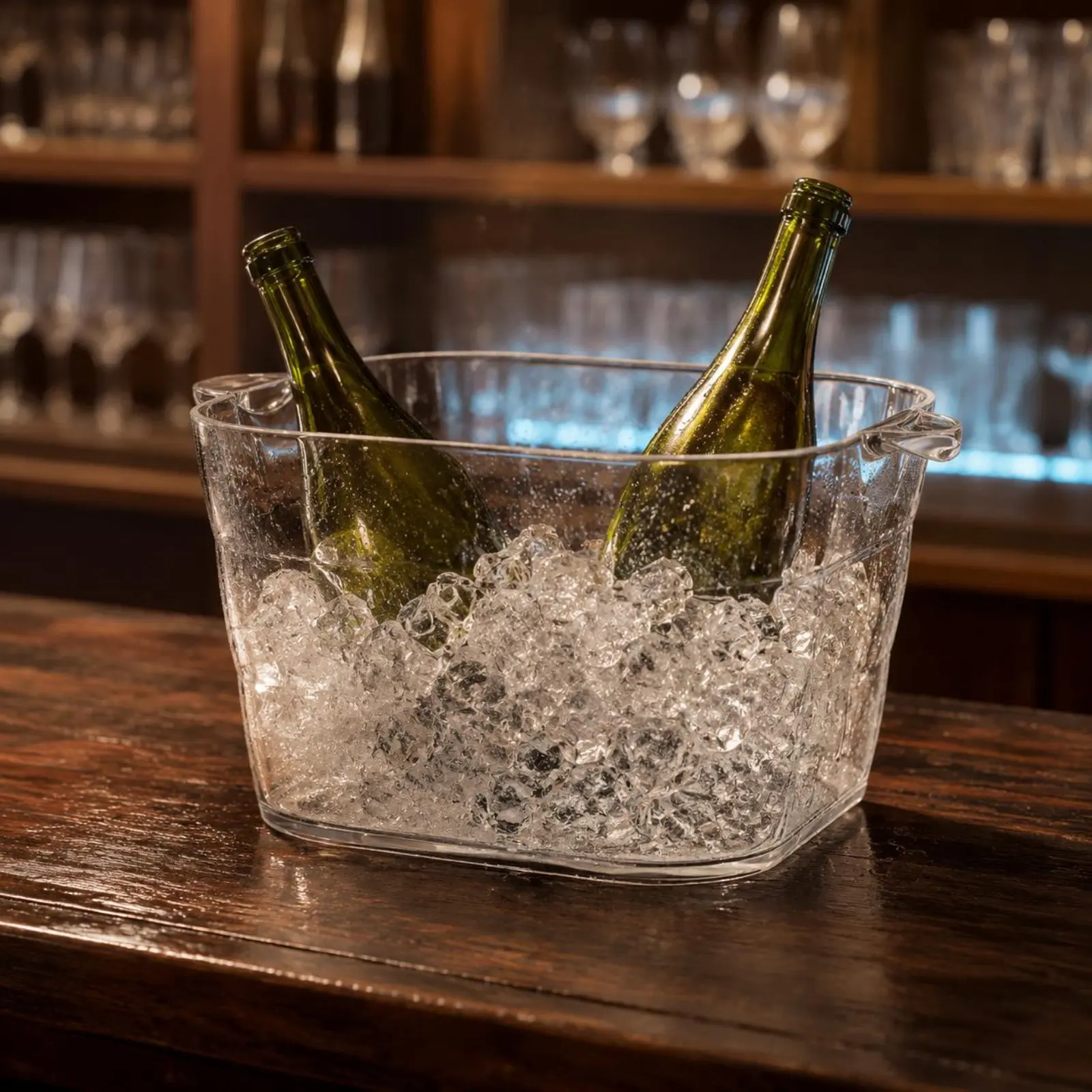 Large Ice Tub Easy to Clean Shatterproof Champagne Tub Clear Drink Tub Portable Serving Ware Leak-Proof for KTV, Bar Counter
Large Ice Tub Easy to Clean Shatterproof Champagne Tub Clear Drink Tub Portable Serving Ware Leak-Proof for KTV, Bar Counter