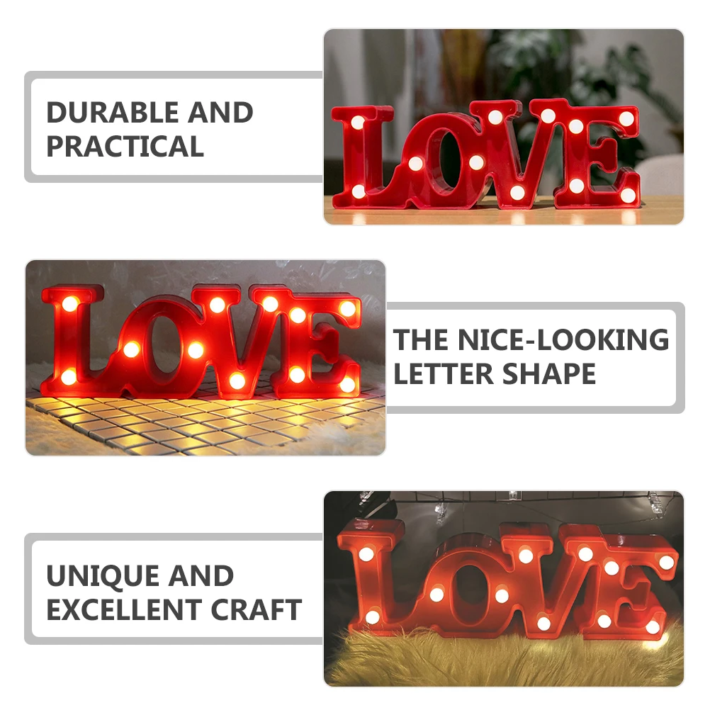 Sign Valentine Decor Red Shell White LED Glow up Letter for Table Bedroom Living Room Festive Atmosphere
Sign Valentine Decor Red Shell White LED Glow up Letter for Table Bedroom Living Room Festive Atmosphere
