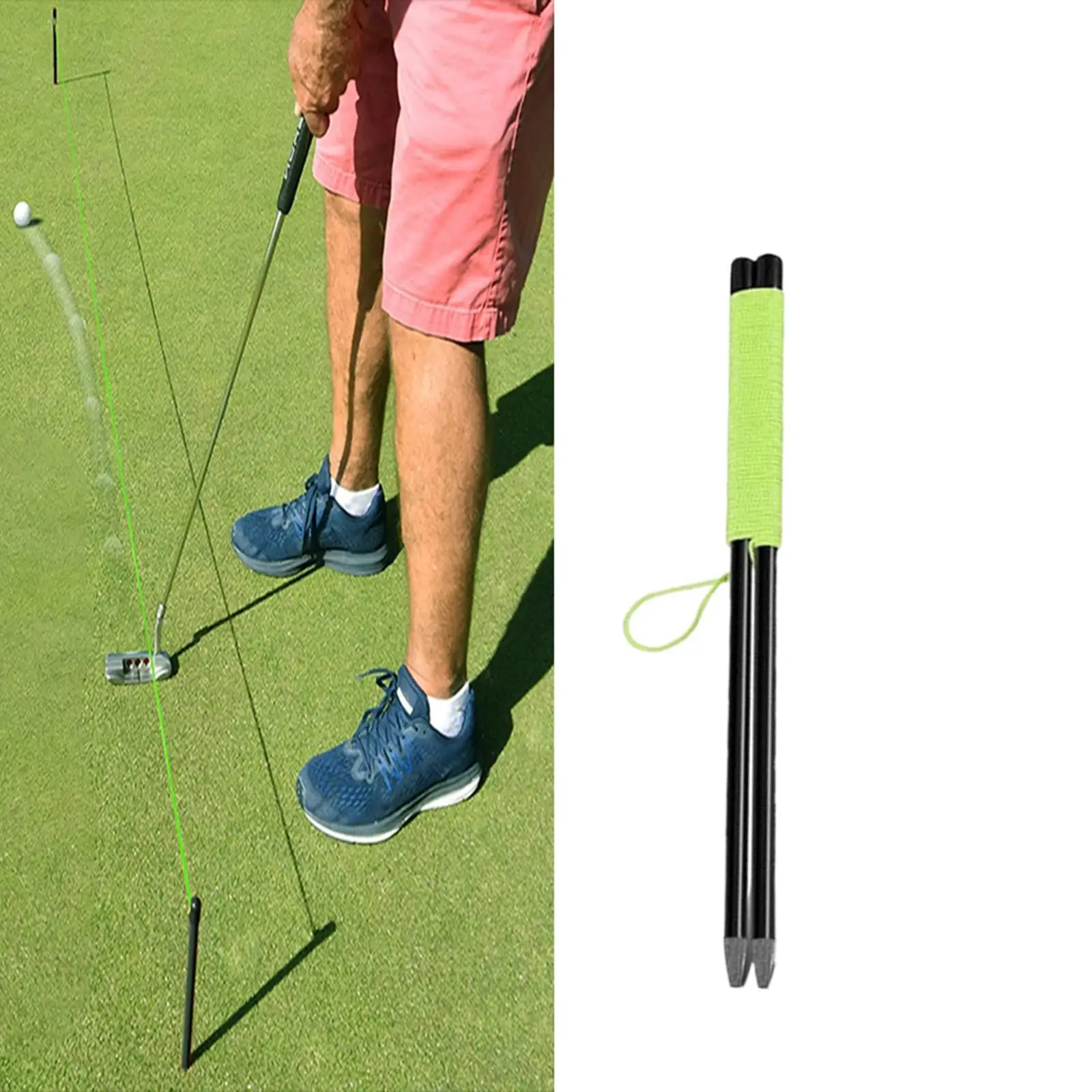 Golf Putting String Trainer Indoor Outdoor Use with Pegs Training Equipment Putting String Line Training Aid Putting Guide Line
Golf Putting String Trainer Indoor Outdoor Use with Pegs Training Equipment Putting String Line Training Aid Putting Guide Line