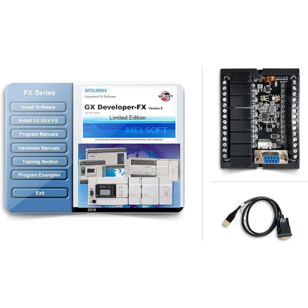 Programmable Logic Controller Starter Kit with Software and Power Supply for Engineers
Programmable Logic Controller Starter Kit with Software and Power Supply for Engineers