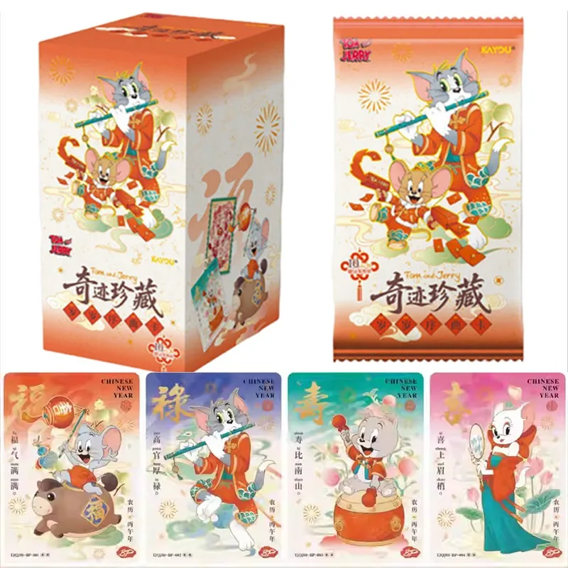 Оригинальная коллекция KAYOU Tom Miracle и серия карточек Jerry Card Suishui Xuqu: Аниме-атрибутика к Новому году, праздничный подарок
Оригинальная коллекция KAYOU Tom Miracle и серия карточек Jerry Card Suishui Xuqu: Аниме-атрибутика к Новому году, праздничный подарок