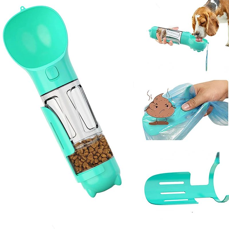 300ml Portable Multifunction Dog Water Bottle Food Feeder For Big Dogs 3 in 1 Poop Dispenser Puppy Pet Travel Drinking Bowls
300ml Portable Multifunction Dog Water Bottle Food Feeder For Big Dogs 3 in 1 Poop Dispenser Puppy Pet Travel Drinking Bowls