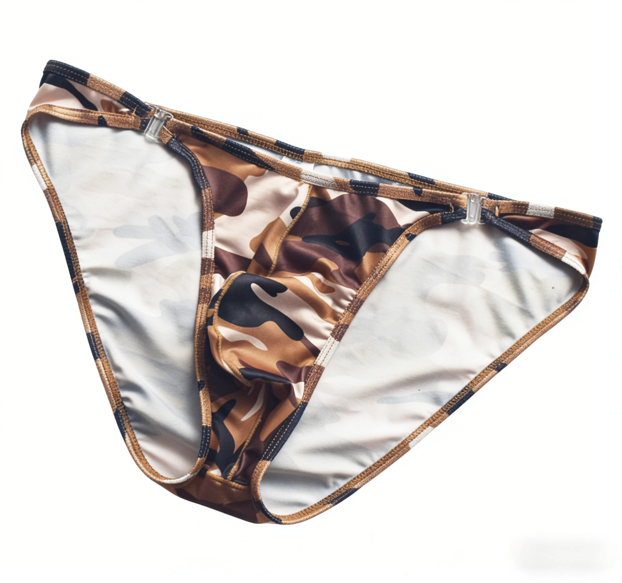 Men's Sexy Camouflage Briefs Adjustable Snap Buckle Design Low-Rise Fit Camo Print Breathable Revealing for Intimate Casual Wear
Men's Sexy Camouflage Briefs Adjustable Snap Buckle Design Low-Rise Fit Camo Print Breathable Revealing for Intimate Casual Wear