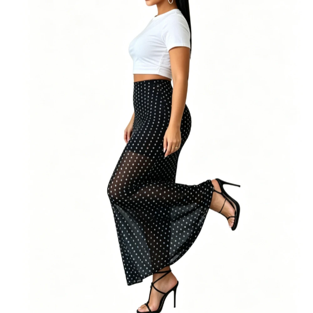 Women High Waist Slim Fit Pencil Skirt Sequin Double Layer Mesh Sheer Bodycon Skirt
Women High Waist Slim Fit Pencil Skirt Sequin Double Layer Mesh Sheer Bodycon Skirt