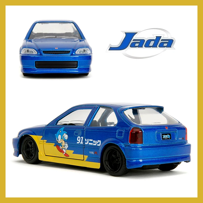 JADA масштаб 1:32 1997, гражданский тип R, модель автомобиля из сплава, классический сувенир для взрослых, подарок, статический дисплей
JADA масштаб 1:32 1997, гражданский тип R, модель автомобиля из сплава, классический сувенир для взрослых, подарок, статический дисплей