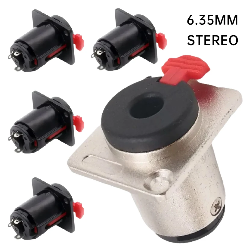 Microphone Instrument Cable 6.35MM Jack Socket XLR Panel Mount Audio Connector
Microphone Instrument Cable 6.35MM Jack Socket XLR Panel Mount Audio Connector